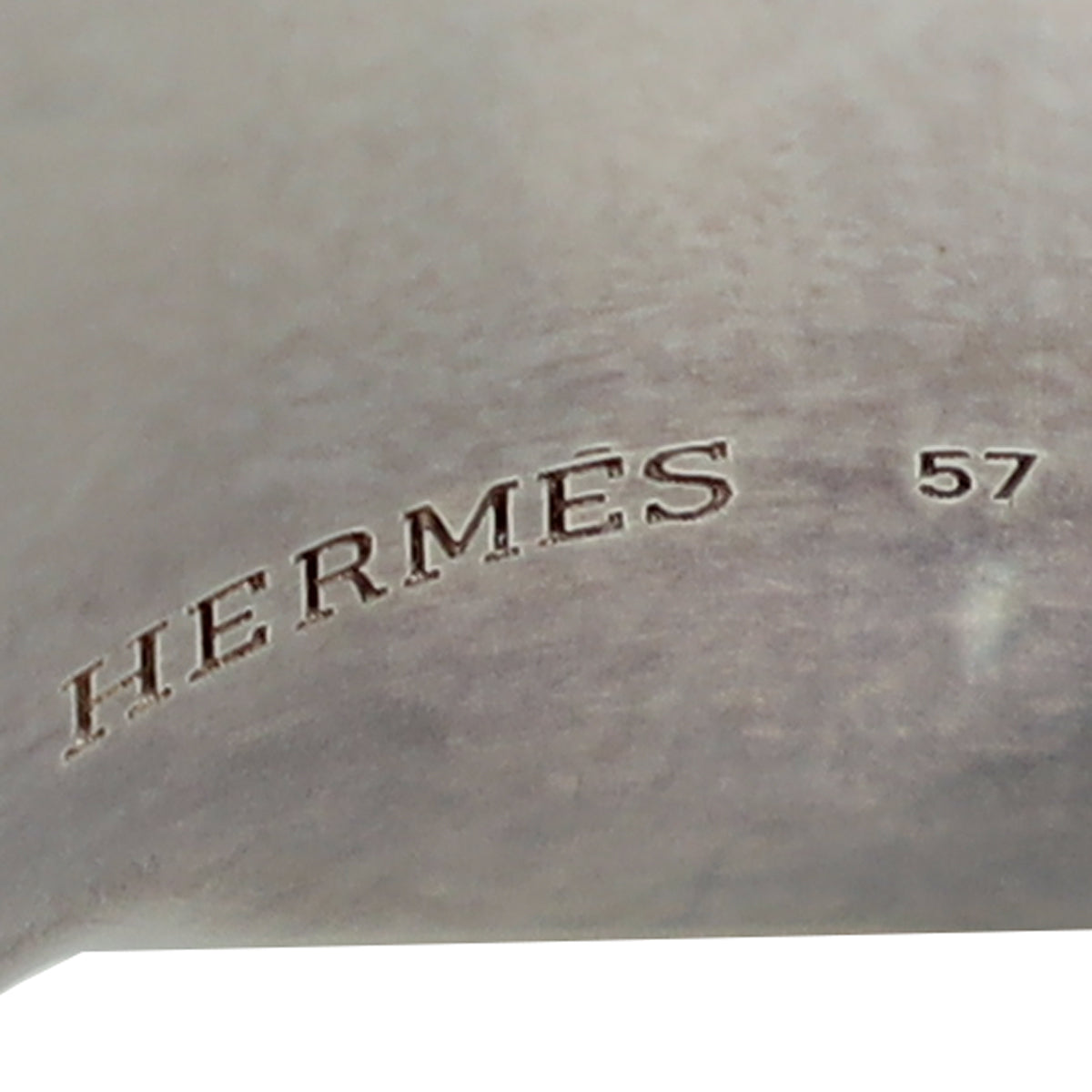 Hermes Silver Rock Dog Collar Ring 57