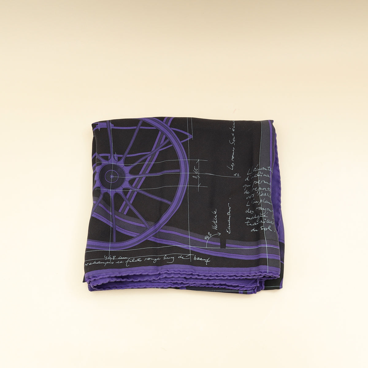 Hermes Bicolor Projet de Voiture Petit-Duc Bateau Scarf 90