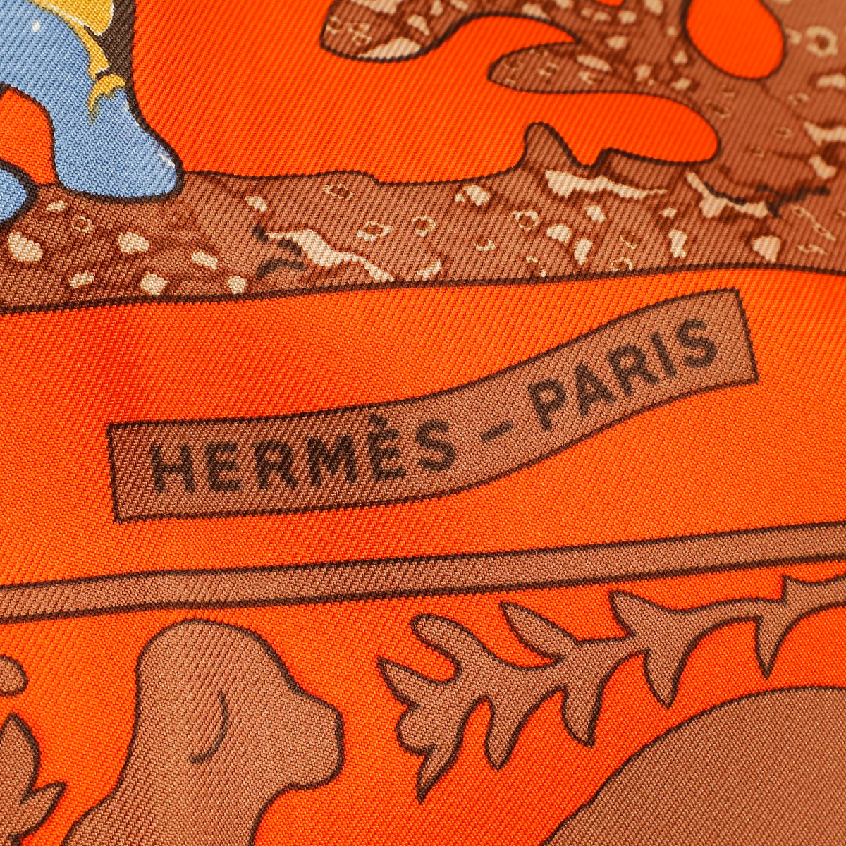 Hermes Multicolor Early America Washington version Francoise de la Perriere Silk Scarf
