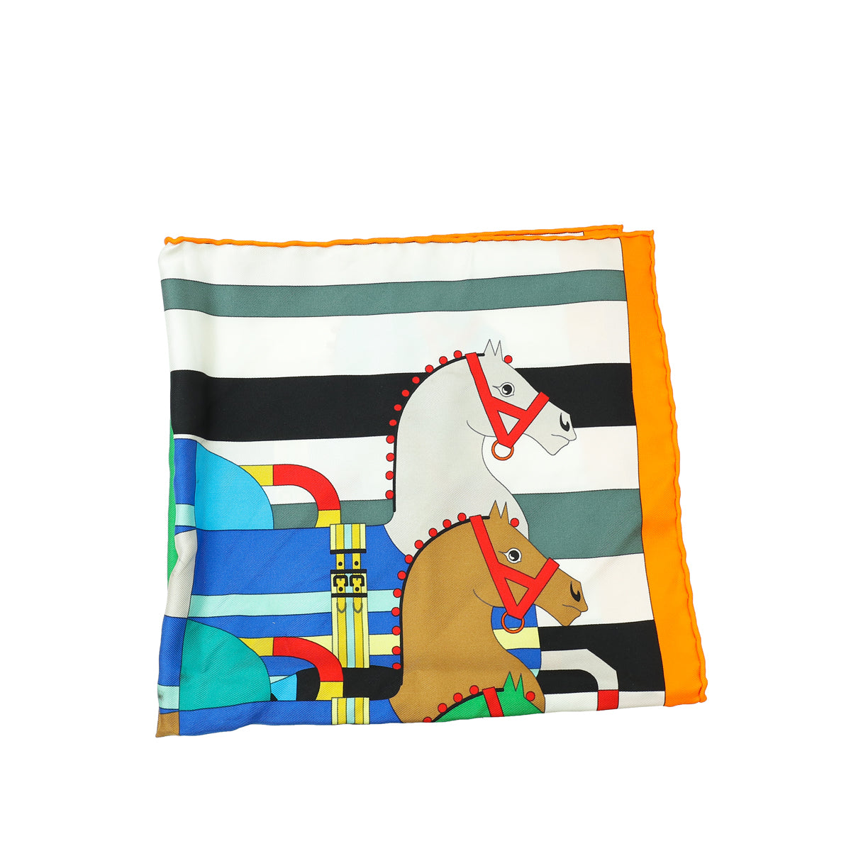 Hermes Multicolor D'Henri D'Origny Rocabar Silk Scarf-Hermes-THE CLOSET