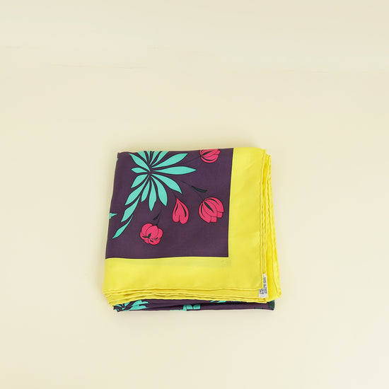 Hermes Multicolor Les Leopards by by Christiane Vauzelles Scarf