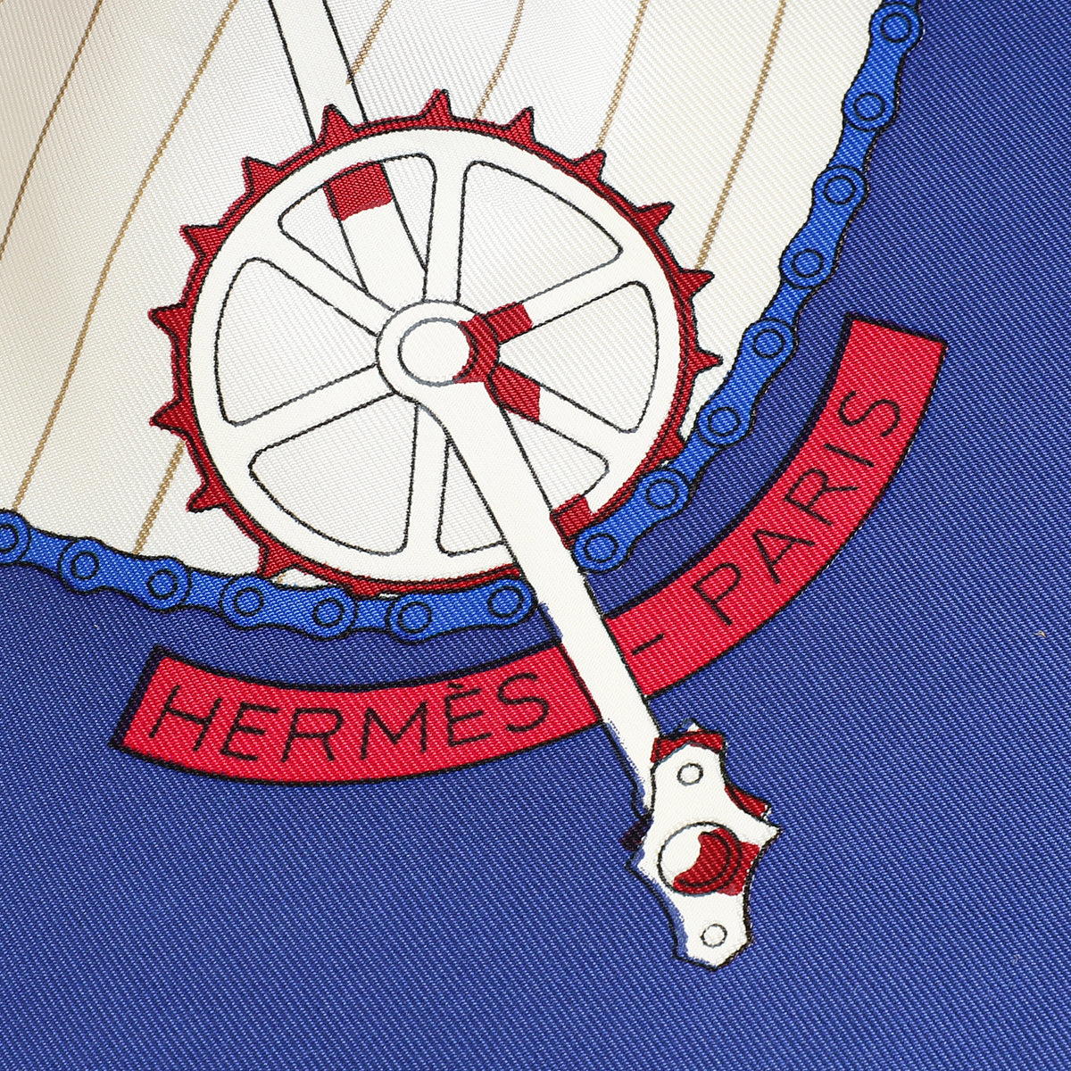 Hermes Multicolor Les Becanes by Hugo Grygkar Silk 90 Scarf