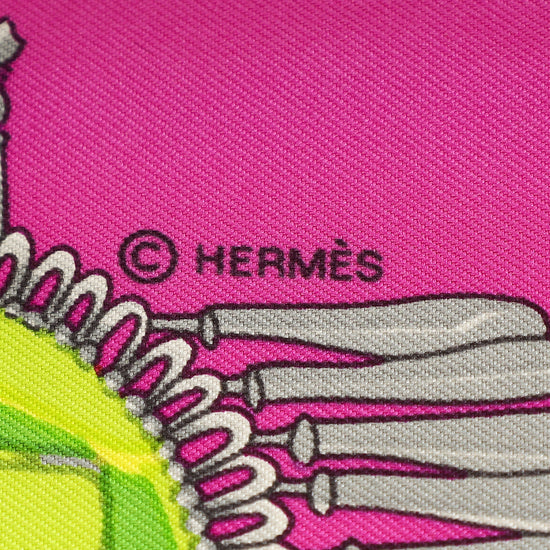 Hermes Purple Multicolor Mexique by Caty Latham Scarf 90-Hermes-THE CLOSET