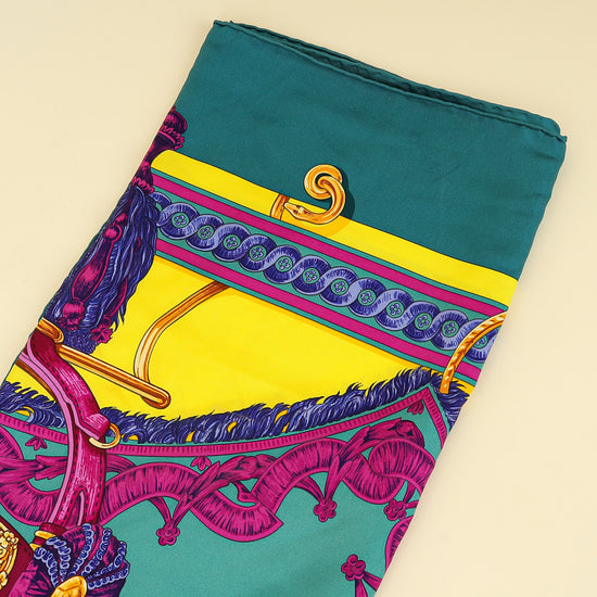Hermes Multicolor Bride de Cour Scarf 90-Hermes-THE CLOSET