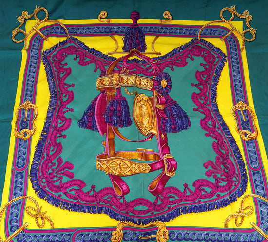 Hermes Multicolor Bride de Cour Scarf 90-Hermes-THE CLOSET