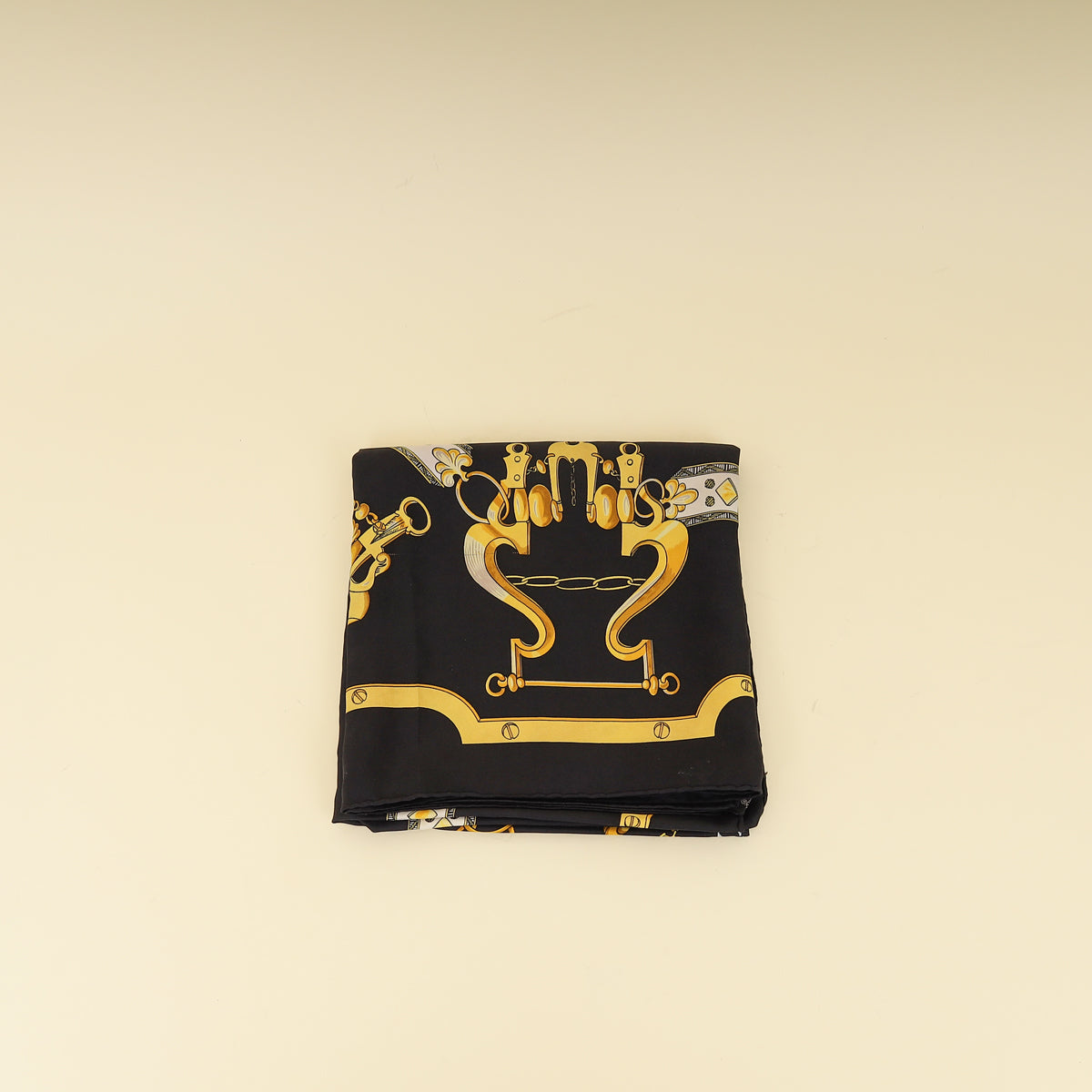 Hermes Bicolor Mors et Gourmettes Scarf 90-Hermes-THE CLOSET