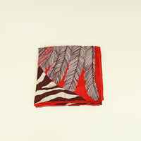 Hermes Red Multicolor "Zebra Pegasus" by Alice Shirly Shawl