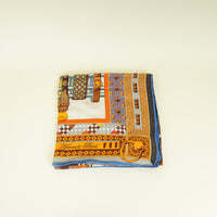 Hermes Multicolor "Colliers de Chiens" Cashmere Silk Shawl