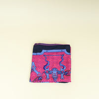 Hermes Fuchsia Multicolor "Mors Gourmettes" Silk Scarf