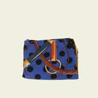 Hermes Tricolor Clic Clac A Pois Shawl 140