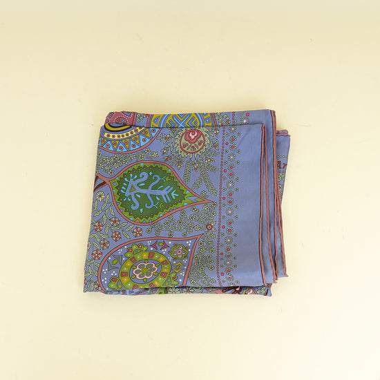 Hermes Multicolor Hermes L'Arbre De Vie Silk Scarf 90