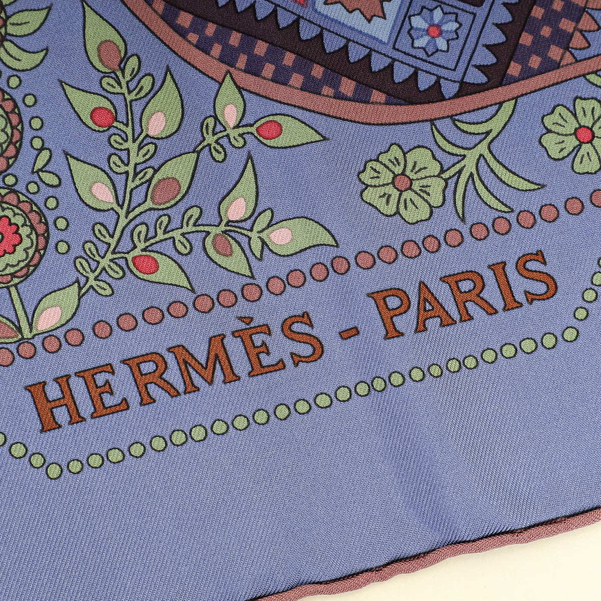 Hermes Multicolor Hermes L'Arbre De Vie Silk Scarf 90