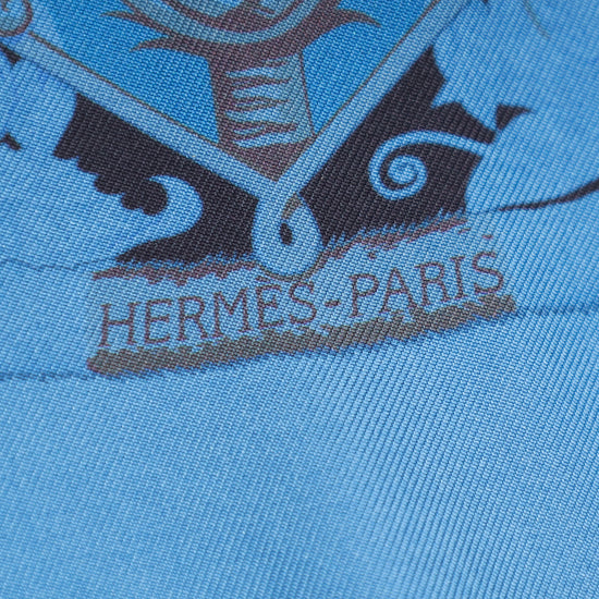 Hermes Blue Jean Surteint Aloha Scarf