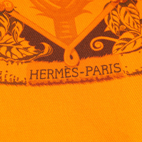 Hermes Orange Vif Surteint Aloha Scarf