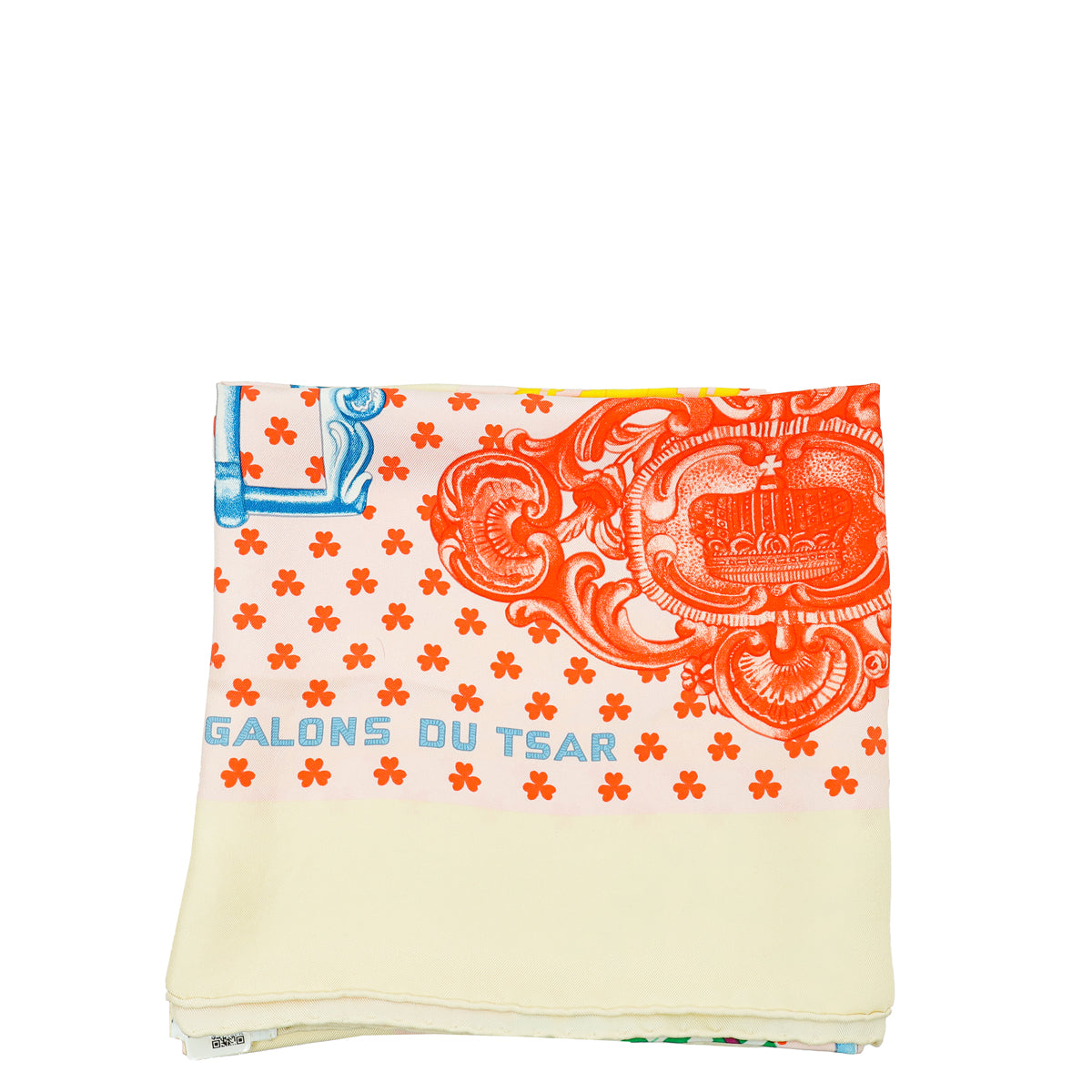 Hermes Tricolor Boucles Et Galons Du Tsar Print Wash Scarf-Hermes-THE CLOSET