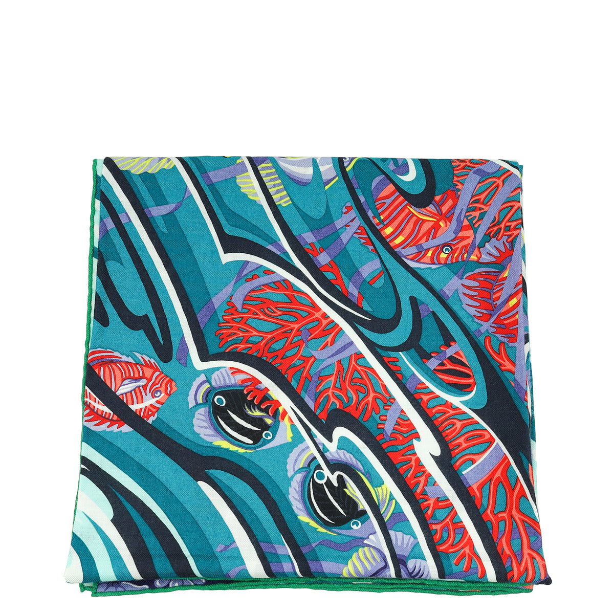 Hermes Multicolor De La Mer Au Ciel" Cashmere 140 Shawl Scarf-Hermes-THE CLOSET