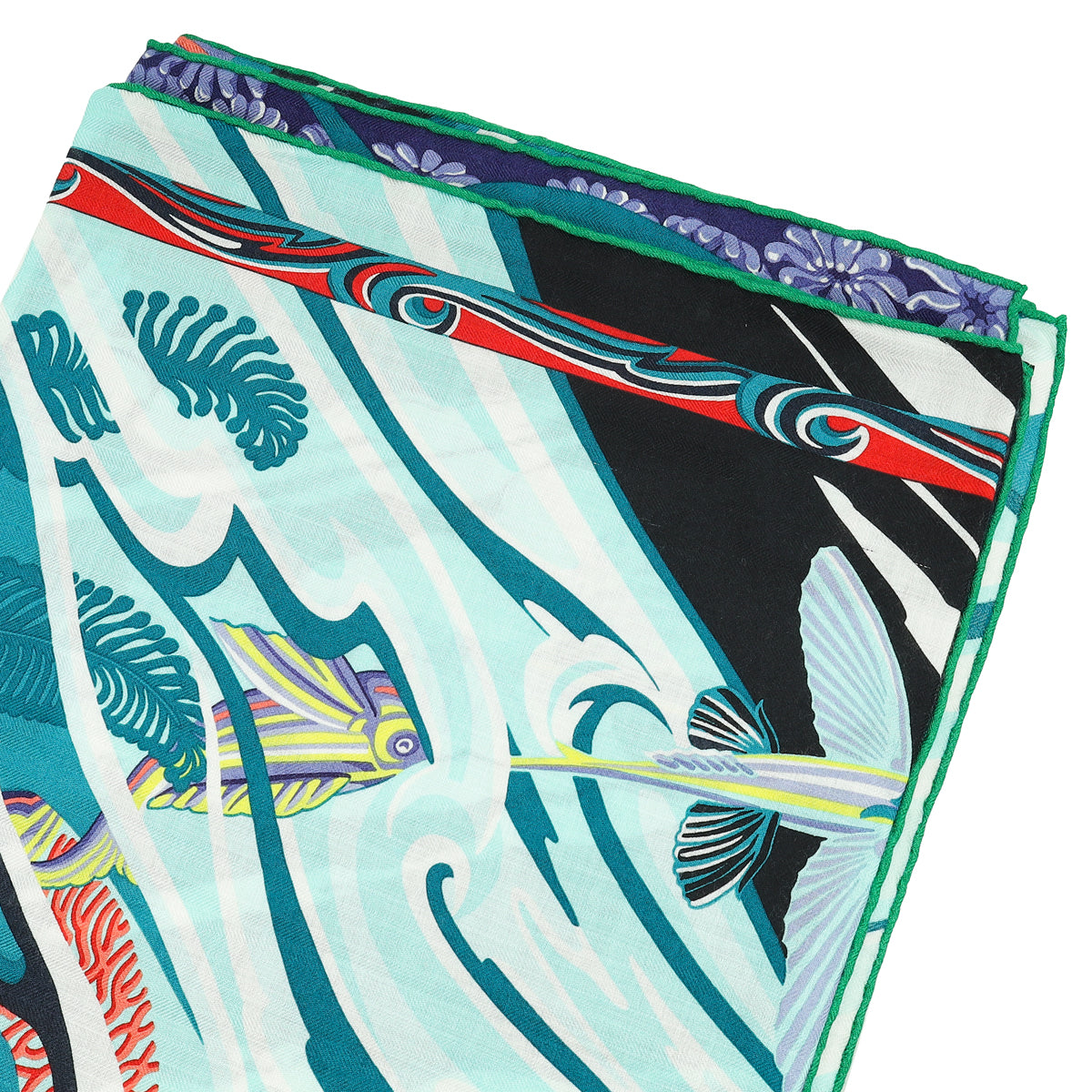 Hermes Multicolor De La Mer Au Ciel" Cashmere 140 Shawl Scarf-Hermes-THE CLOSET