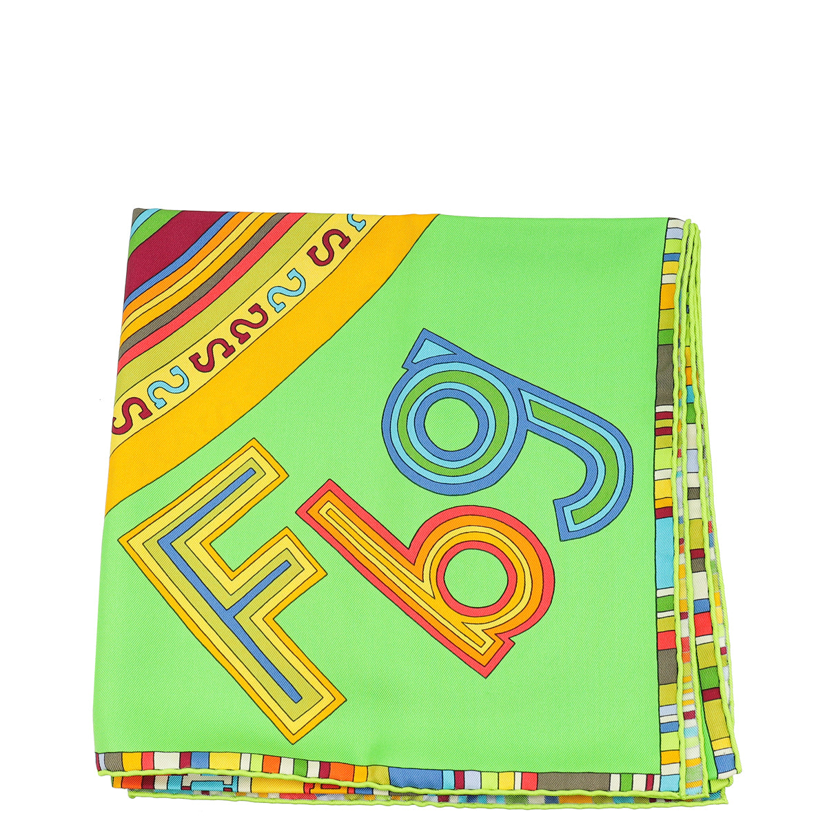 Hermes Multicolor Tohu Bohu Silk Scarf 90-Hermes-THE CLOSET