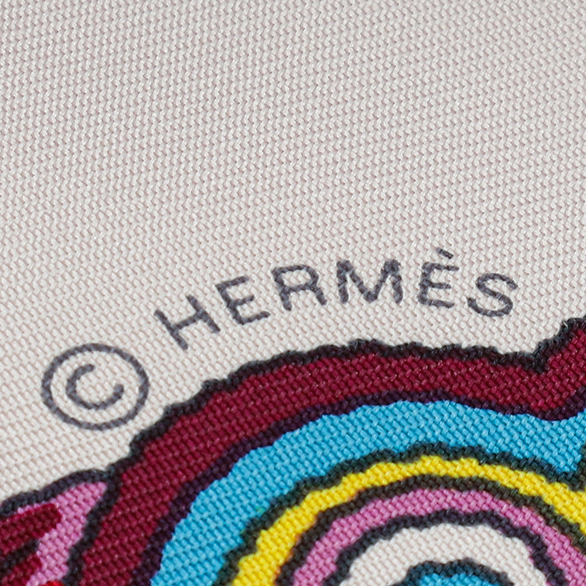 Hermes Multicolor Pierres Et Cristaux Silk Scarf 90