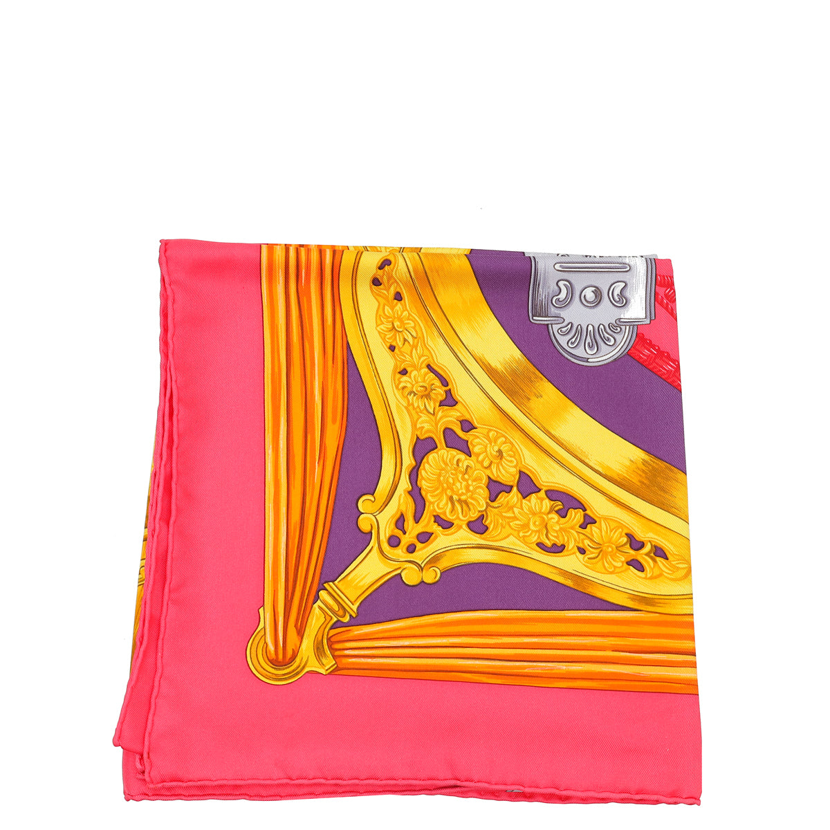 Hermes Fuchsia Multicolor Etriers Silk Scarf-Hermes-THE CLOSET