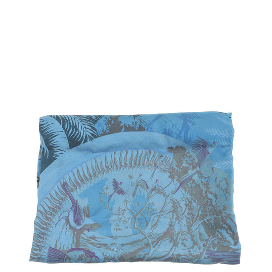 Hermes Bleu Jean Aloha Dip Dye Scarf 70