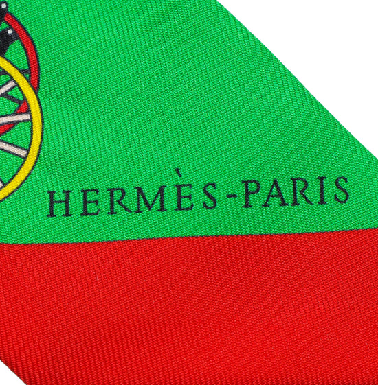 Hermes Multicolor Silk Twilly
