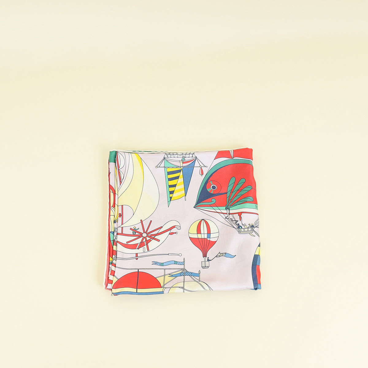 Hermes Multicolor Les Folies Du Ciel Scarf 90