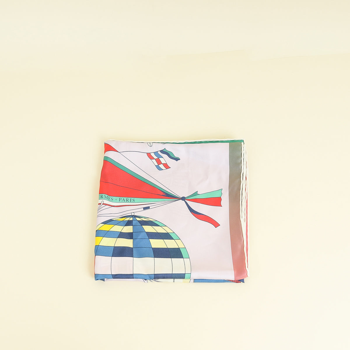 Hermes Multicolor Les Folies Du Ciel Scarf 90