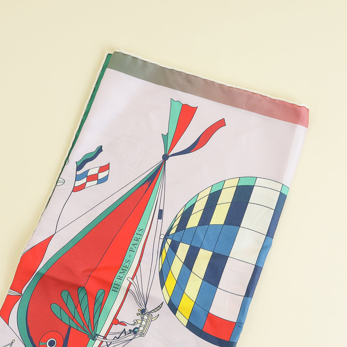 Hermes Multicolor Les Folies Du Ciel Scarf 90