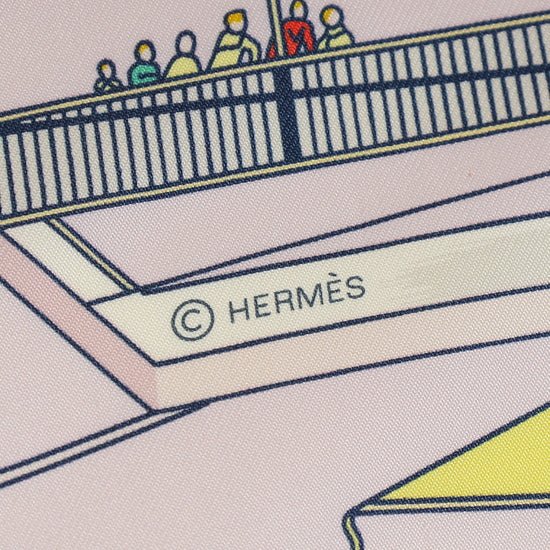 Hermes Multicolor Les Folies Du Ciel Scarf 90