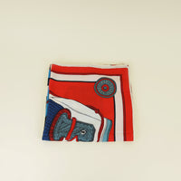 Hermes Multicolor Zouaves et Dragons Cashmere Shawl 140