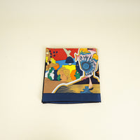 Hermes Multicolor Ca Decoiffe! Silk Scarf 90