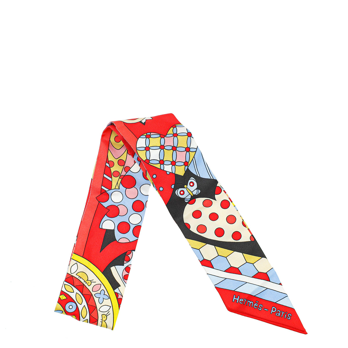 Hermes Multicolor Les Murmures de la Foret Silk Twilly-Hermes-THE CLOSET