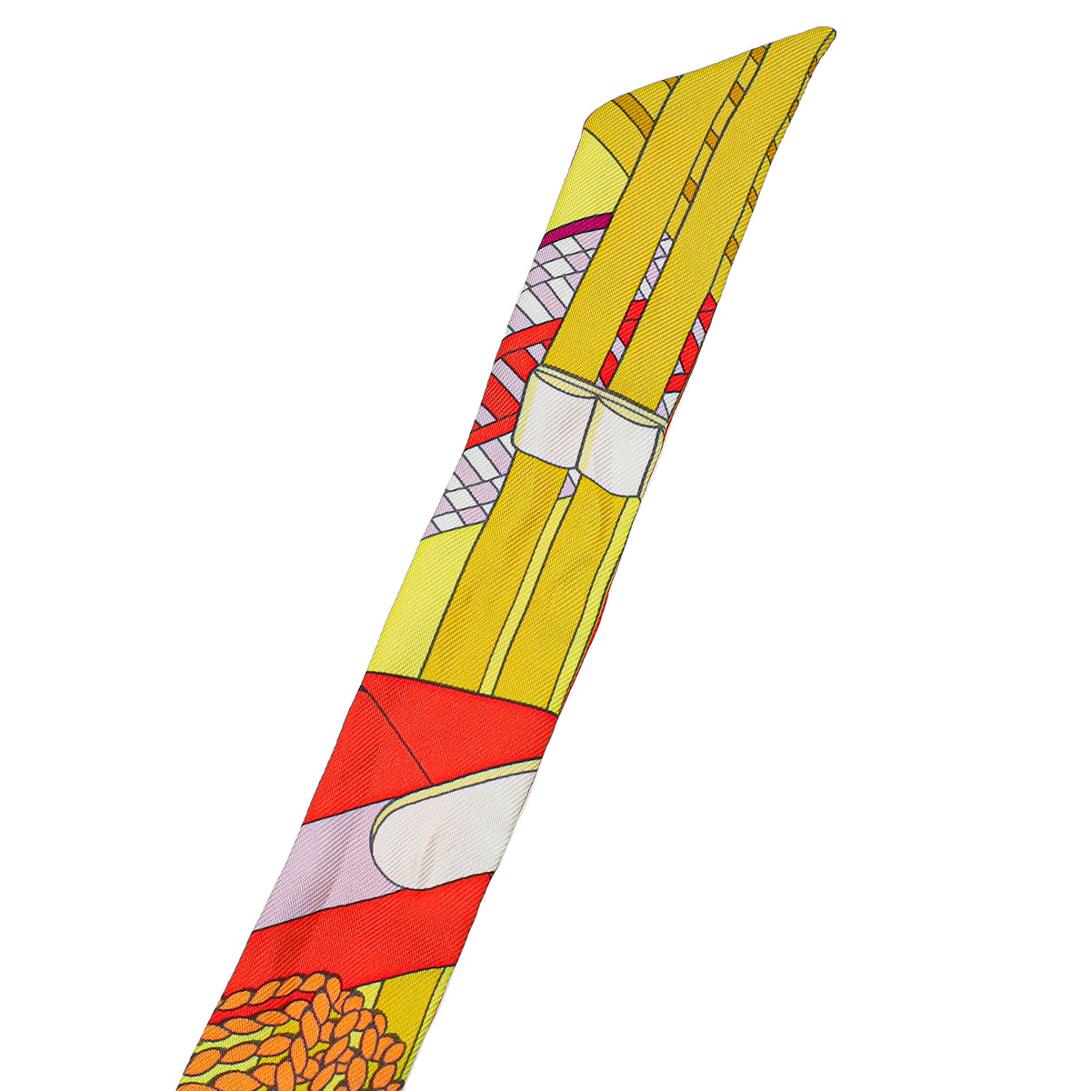 Hermes Orange Multicolor Silk Twillon-Hermes-THE CLOSET