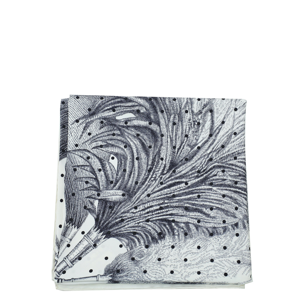 Hermes Tricolor Plumets Et Panaches Print Scarf-Hermes-THE CLOSET