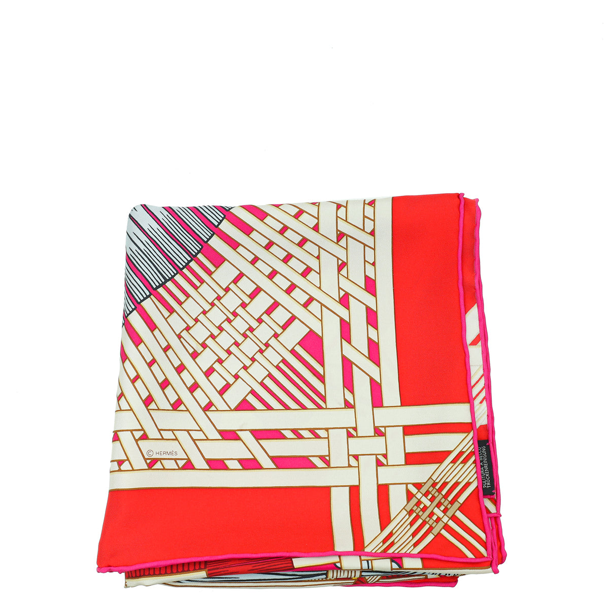 Hermes Bicolor Masan & Masan Silk Scarf-Hermes-THE CLOSET