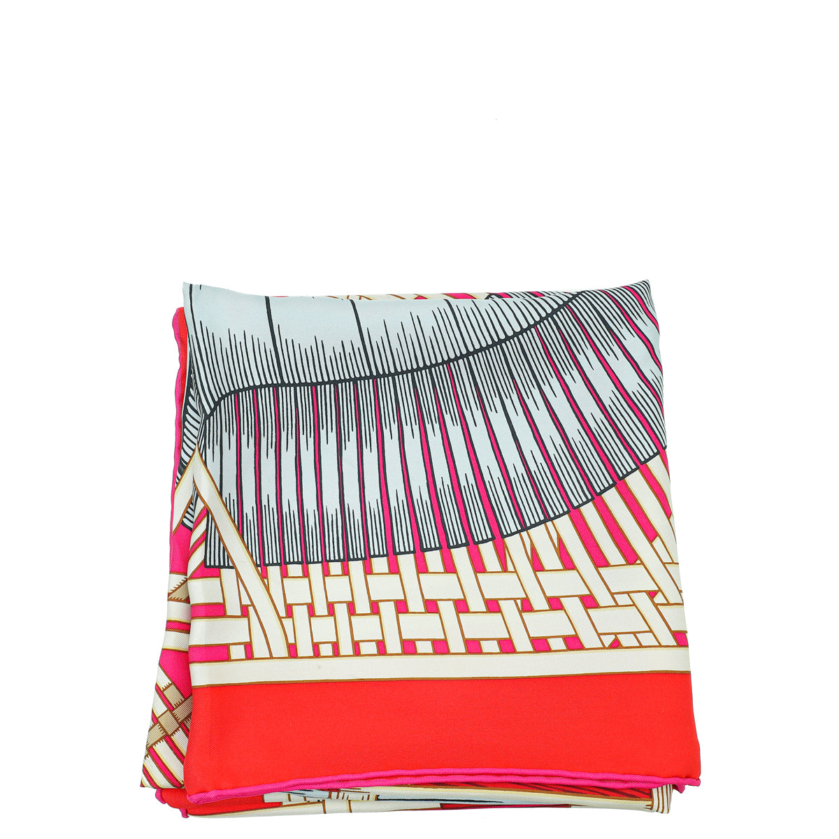 Hermes Bicolor Masan & Masan Silk Scarf-Hermes-THE CLOSET