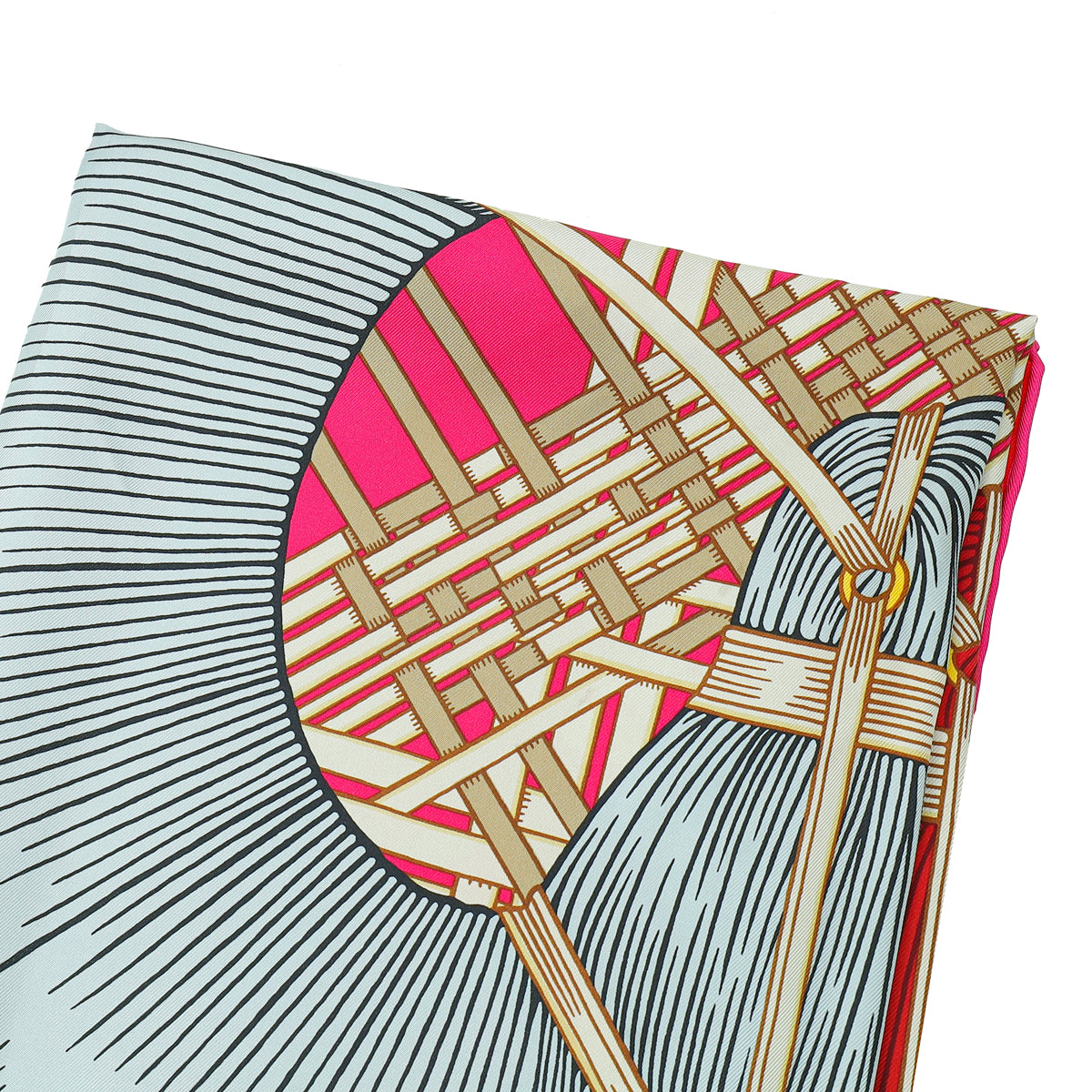Hermes Bicolor Masan & Masan Silk Scarf