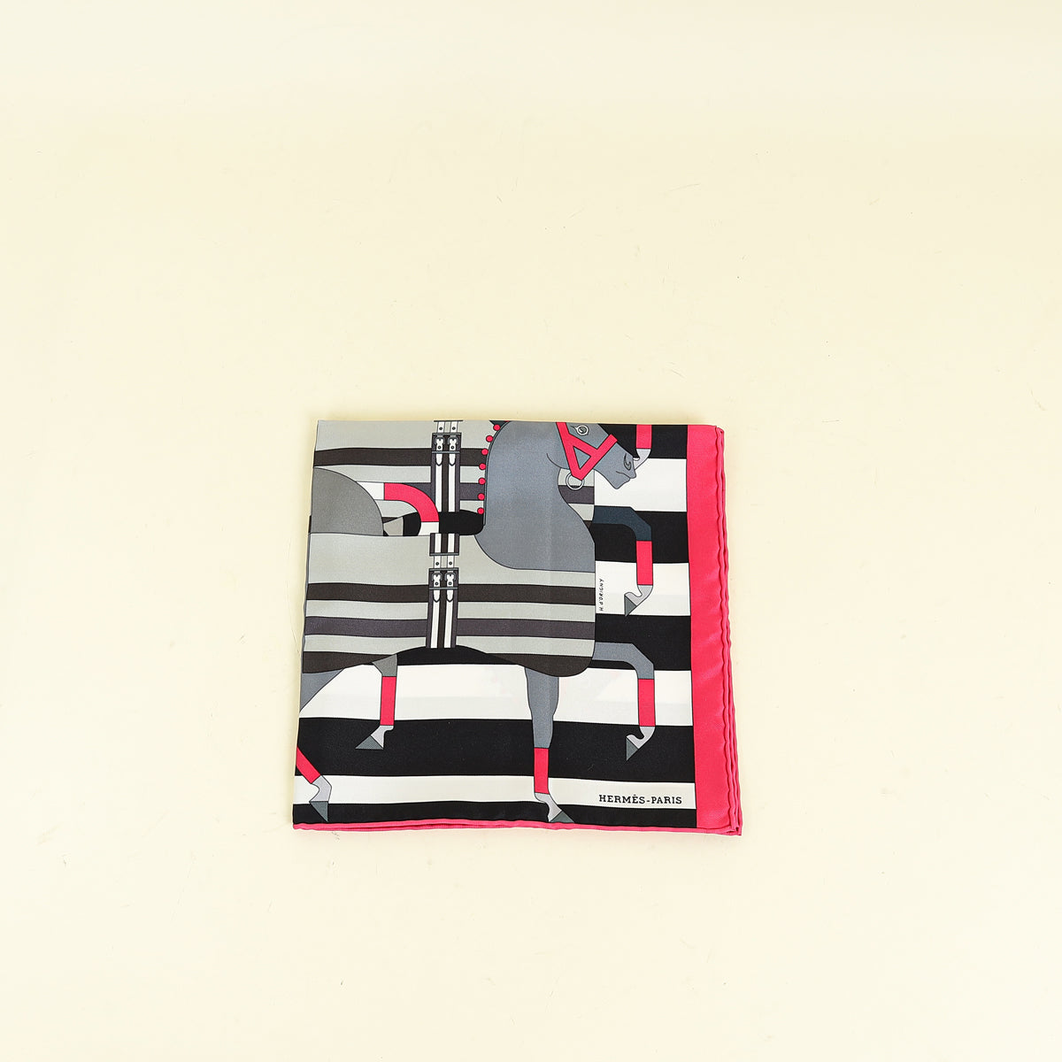 Hermes Multicolor H.d'Origny Rocabar Silk Scarf