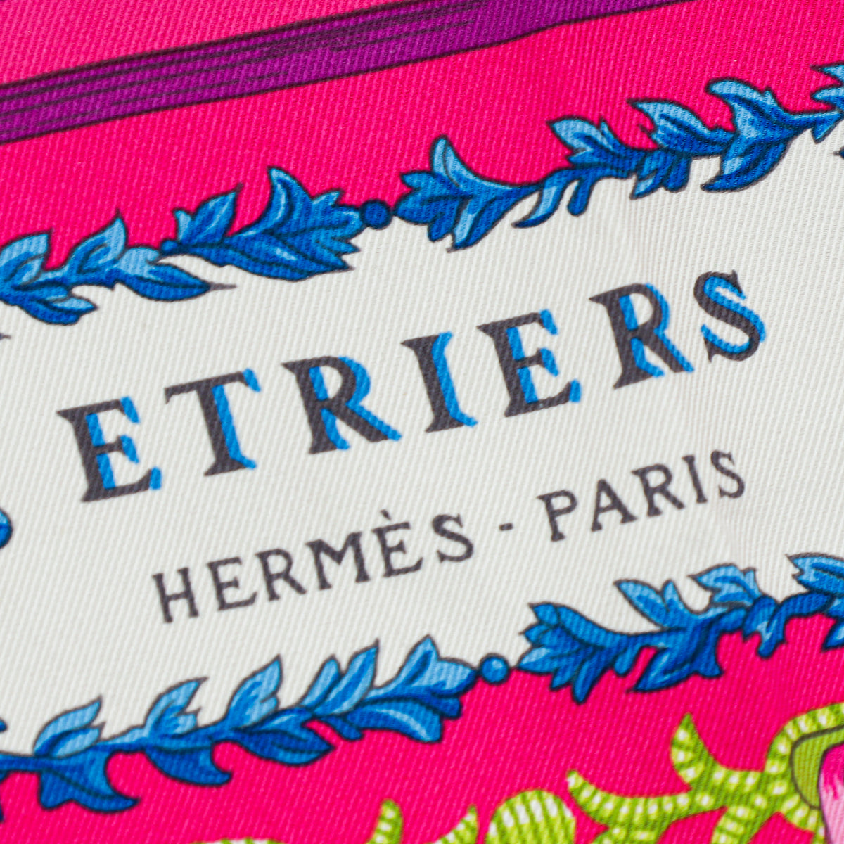 Hermes Multicolor Étriers Françoise de la Perrière Silk Scarf