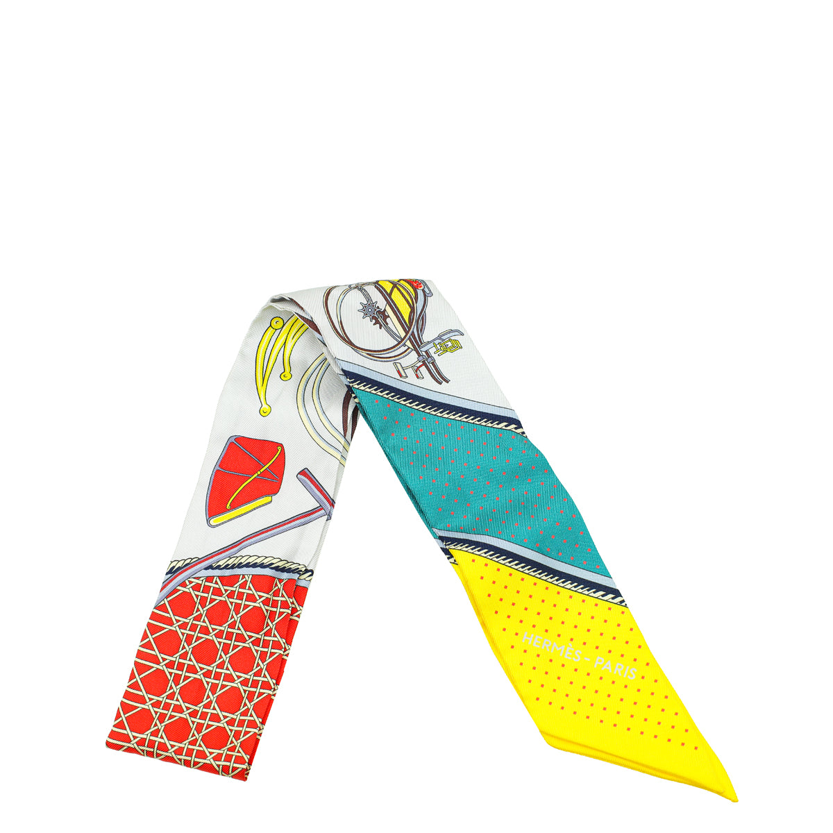 Hermes Multicolor Harness Wheel Silk Twilly-Hermes-THE CLOSET