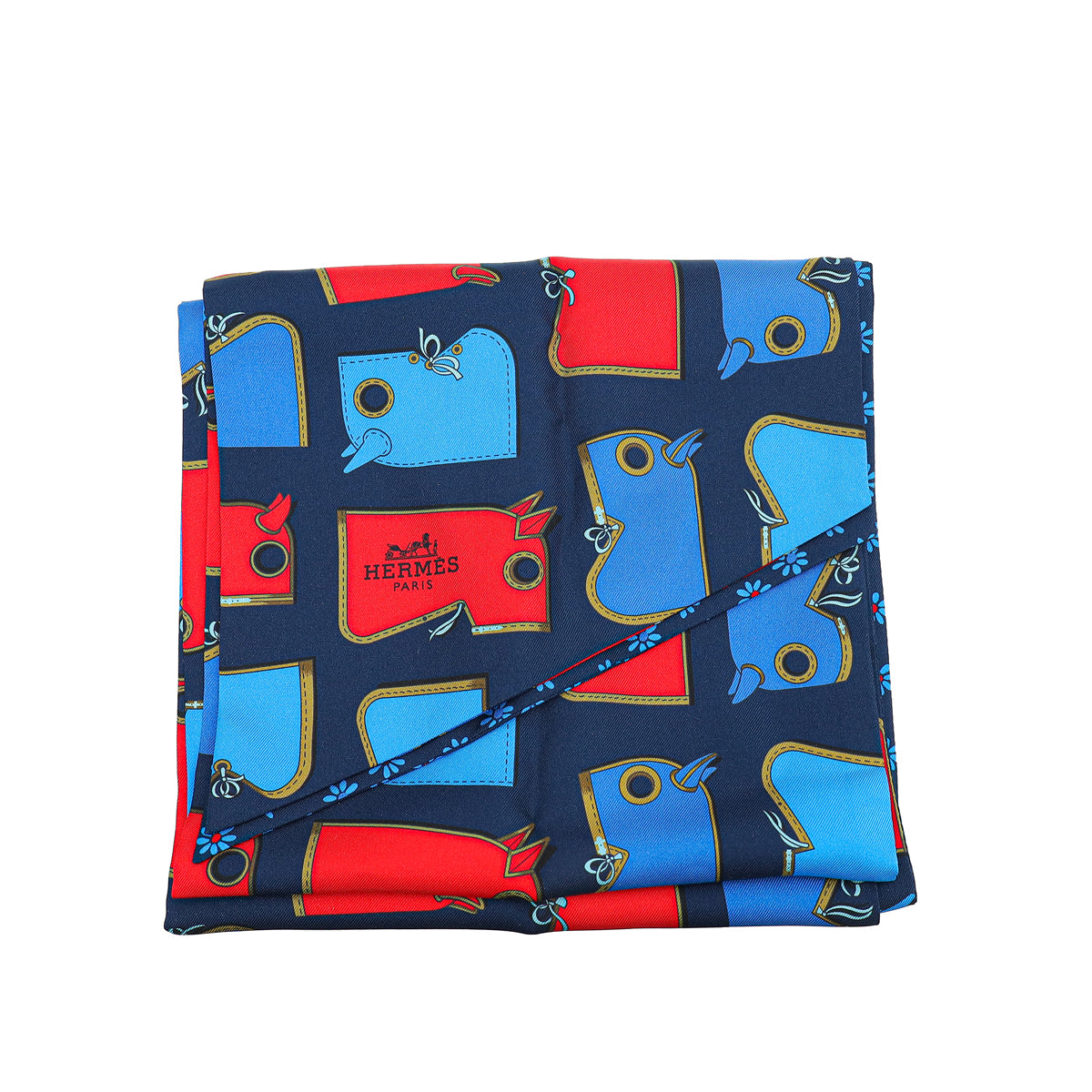 Hermes Bicolor Camails Maxi Twilly Cut-Hermes-THE CLOSET