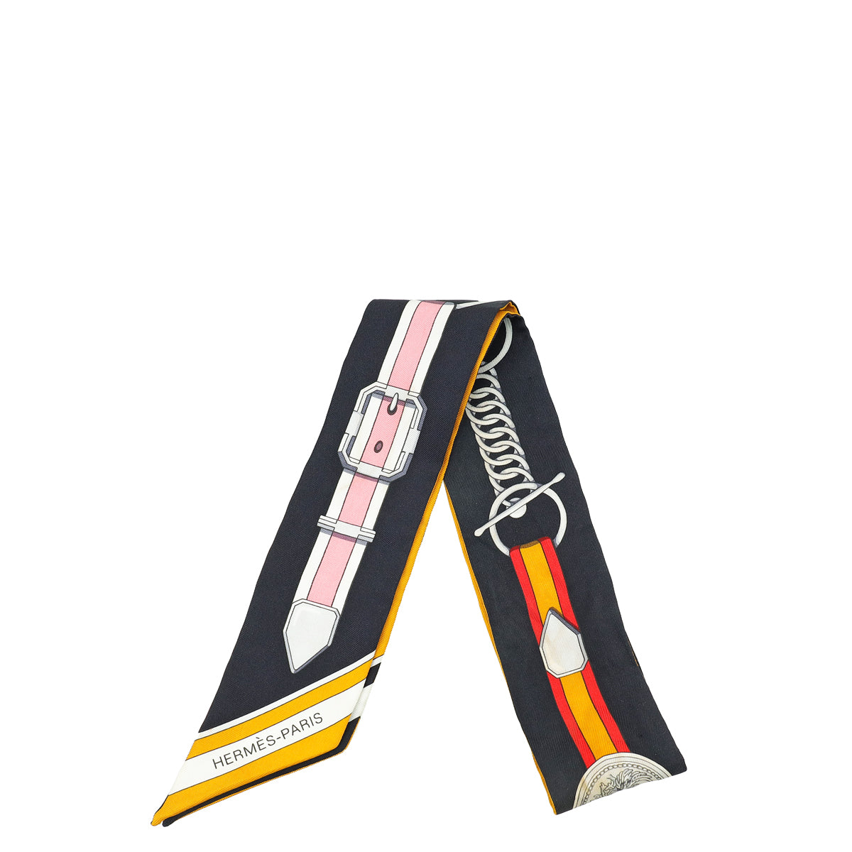 Hermes Multicolor Grand Tralala Silk Twilly-Hermes-THE CLOSET