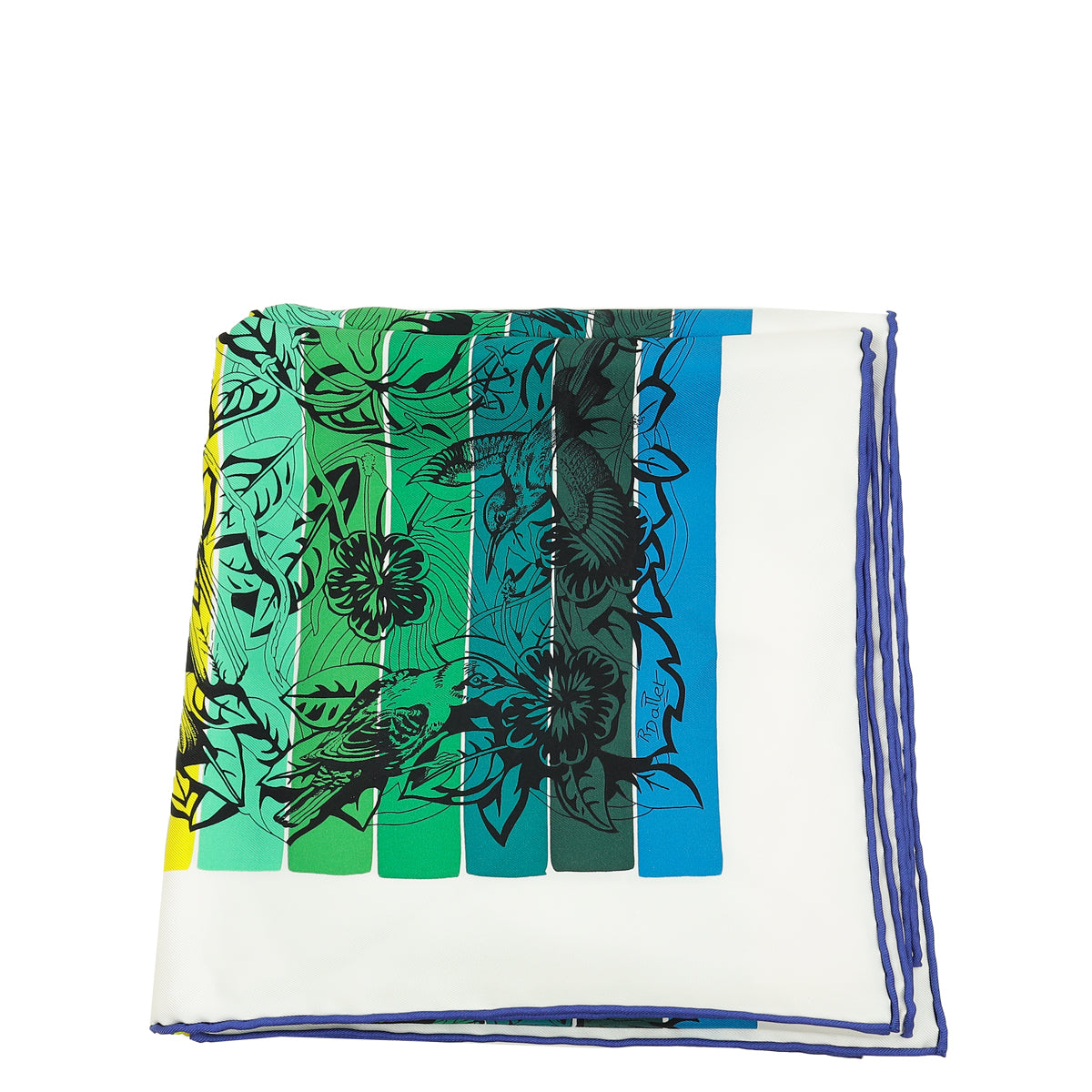 Hermes Tricolor Jungle Love Rainbow Silk Scarf 90-Hermes-THE CLOSET