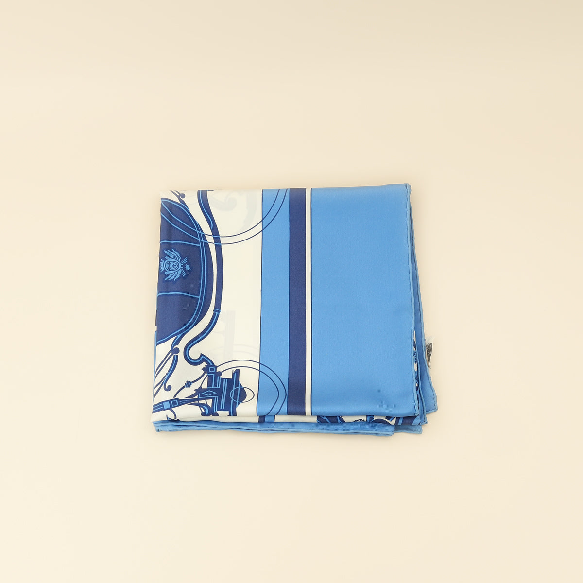 Hermes Bicolor Ex Libris Scarf 90-Hermes-THE CLOSET