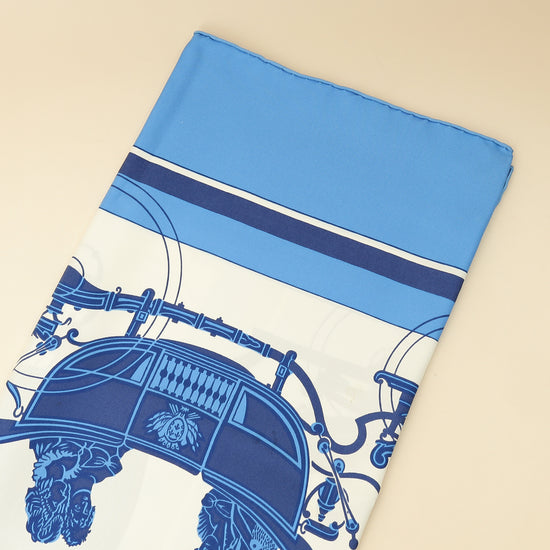 Hermes Bicolor Ex Libris Scarf 90-Hermes-THE CLOSET