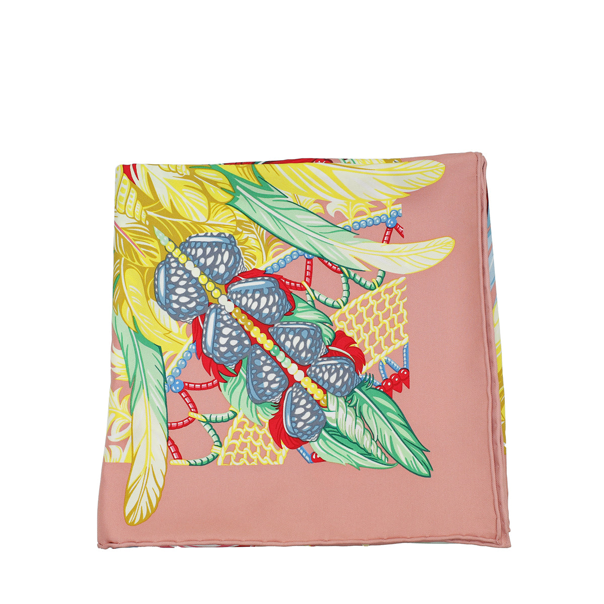Hermes Tricolor Danse Pacifique Silk Scarf-Hermes-THE CLOSET