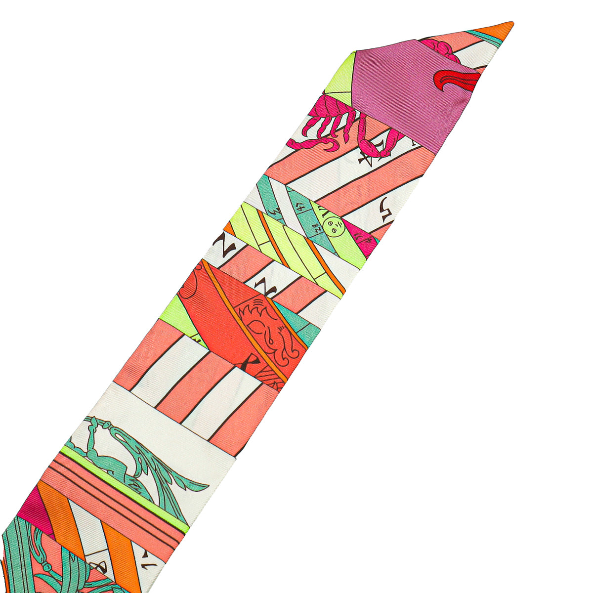 Hermes Tricolor Astrologie Nouvelle Silk Twilly-Hermes-THE CLOSET