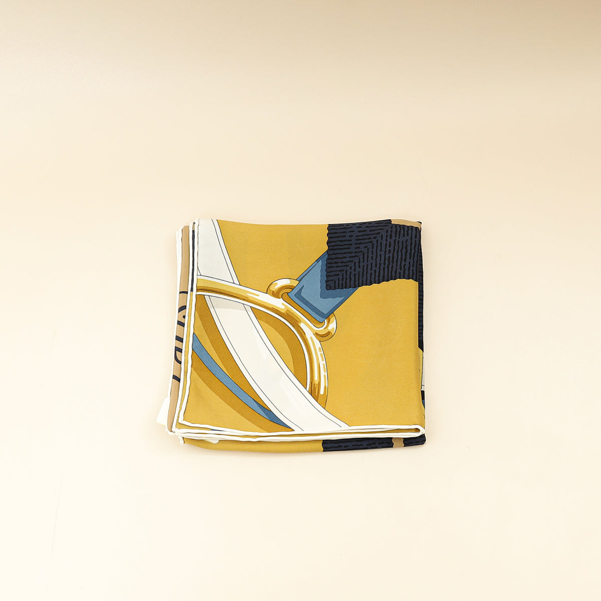 Hermes Tricolor Grand Manege Detail Silk Scarf 70-Hermes-THE CLOSET