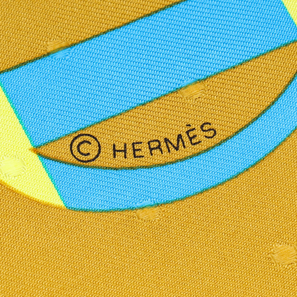 Hermes Tricolor Bouclerie Moderne Plumetis Silk 70 Scarf